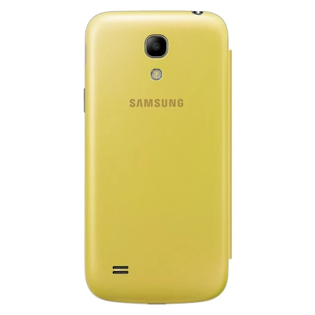 SAMSUNG CUSTODIA ORIGINALE FLIP COVER CASE GALAXY S4 MINI I9190 I9195 GIALLO - Immagine 4 di 4