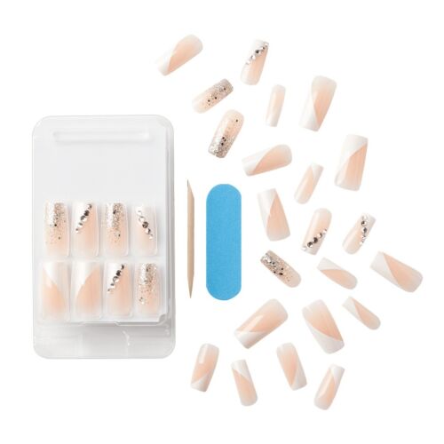 KISS Classy Nails Nail Tips Long Length + Glue 7 day wear CSP02 Gorgeous - Picture 2 of 2