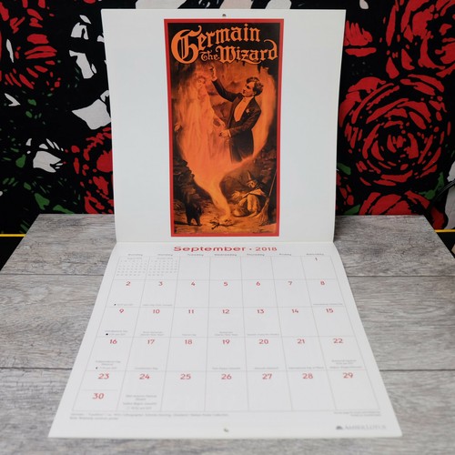 RARE 2018 The Art of Magic Wall Callendar – Vintage Magician Posters – 12" x 12" - Picture 10 of 10