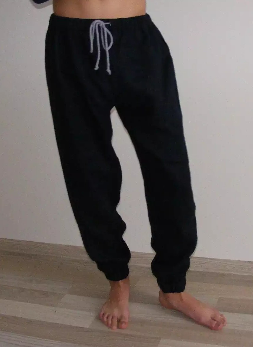 Mens linen pants with side pockets /Jogger pants /Men trousers