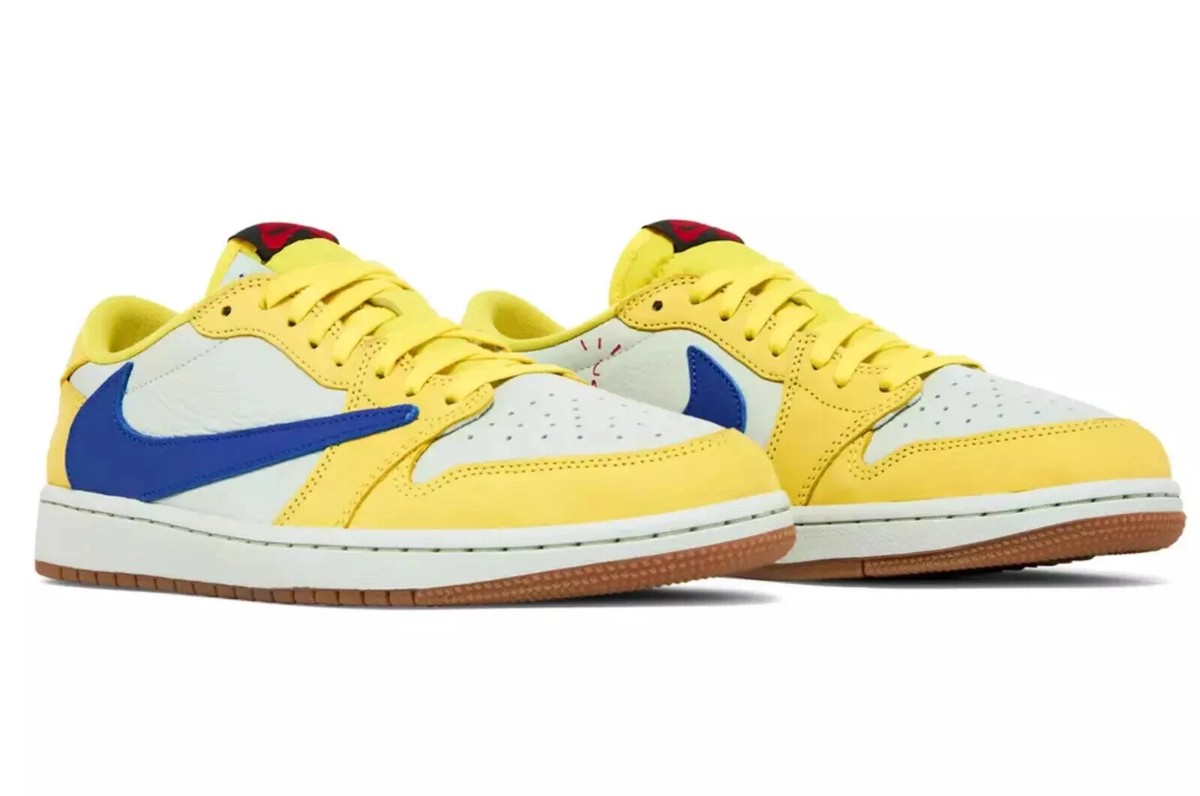 スニーカー TravisScott Jordan 1 Retro Low OG Canary Jordan 1 Retro Low OG SP Travis Scott Canary (Women's