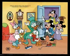 Antigua 1990 - Disney - Mickey Mouse - Souvenir Stamp Sheet - Scott #1342 - MNH