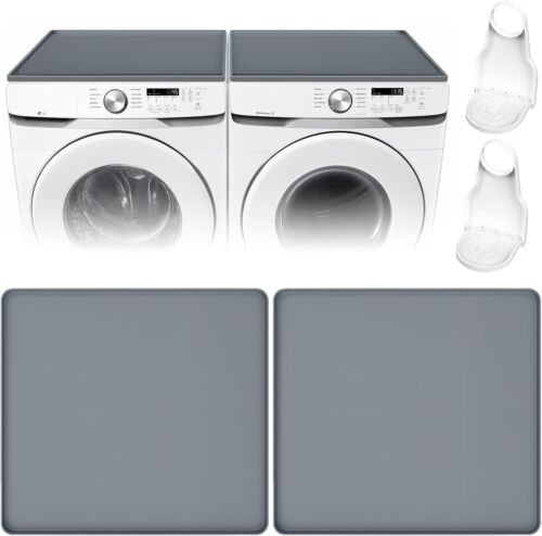 2 Pack Washer and Dryer Covers Fits the Top with 2 Laundry Detergent Cup Holder