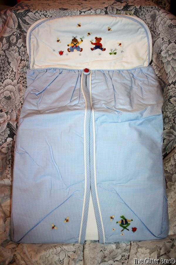 Stacker Baby Boy Blue White Plaid Bears Bunnies Bees Frogs Z