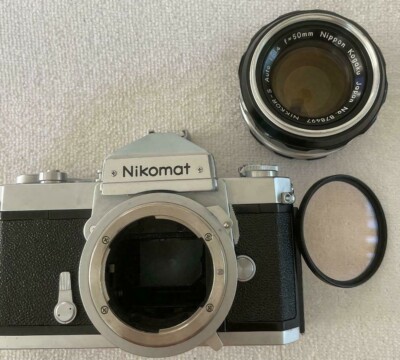 Nikon Nikomat FTN Camera Silver Body w/Nikkor-S 50mm F1.4 from