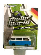 Greenlight Motor World German 1977 Volkswagen Type 2 GREEN MACHINE 1:64 Diecast