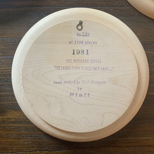 Piatto in legno artigianale Pfaff Germania Ovest serie Heritage anni 70-80 ca - Foto 10 di 13