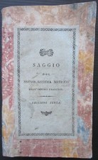 1806 Saggio del nuovo sistema metrico Vassalli Eandi unità misura metrologia
