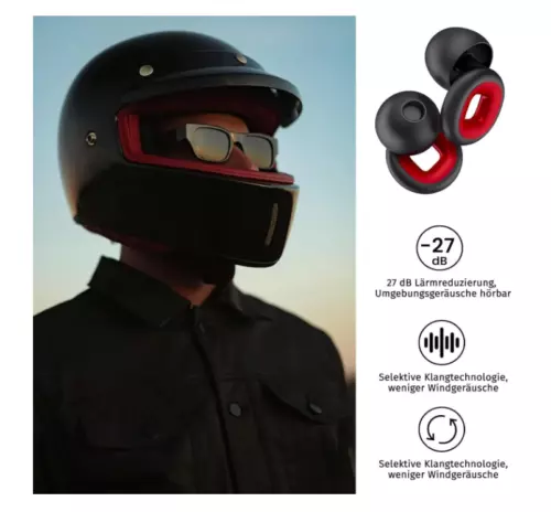 Motorbike Riding Earplugs - Motorbike earplugs reducing wind noise and lower - Picture 4 of 9