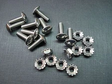 25 pcs 10-32 x 5/8" grille rivets with nuts stainless steel rivet screws Chevy