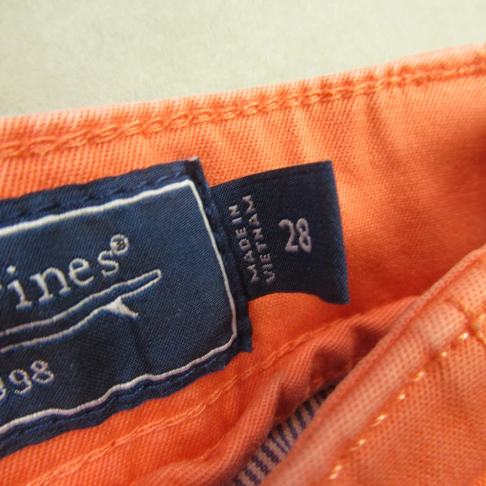 Pantalones Cortos Vineyard Vines Niñas 28 Ligeros Exterior Naranja Bolsillos Chinos Foto 4 de 4
