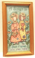 A Sister Is The Best Friend You Can Have Hanging Wall Picture Frame 6" x 12"