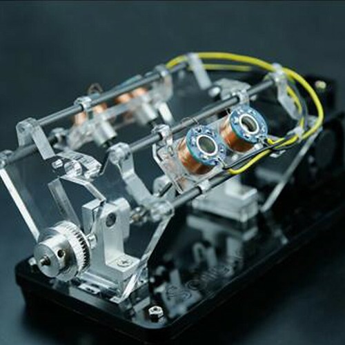 Motor Model V-Shaped Electromagnet Motor Teaching Aid Toy High Speed 5V Manual D - Picture 3 of 11