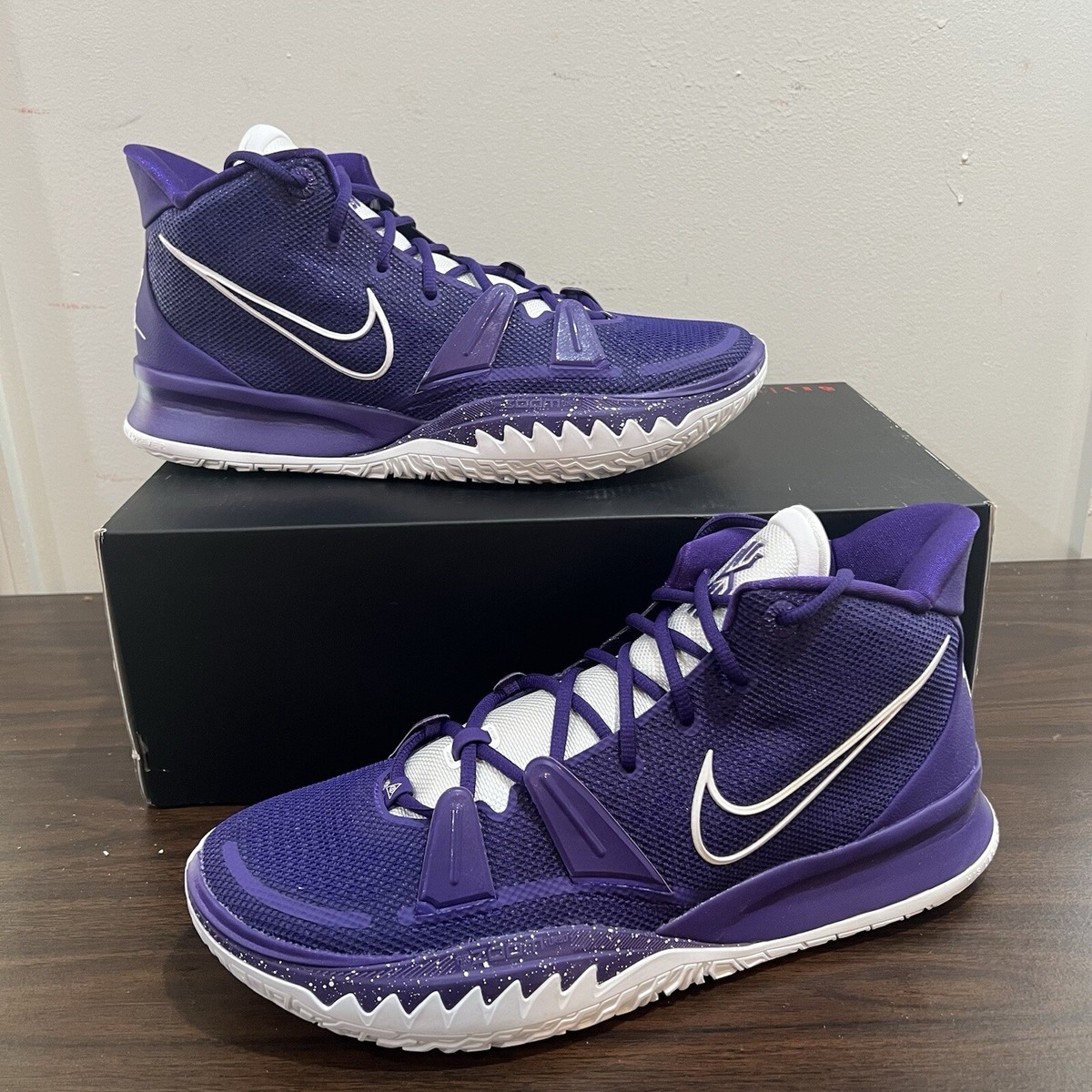 Nike Kyrie 7 TB Team Court Purple White Men's Sz 14 DM5042
