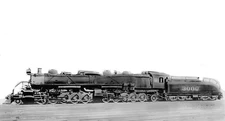 Santa Fe Steam Locomotive Photo 3000 2-10-10-2 Articulated ATSF railroad train  