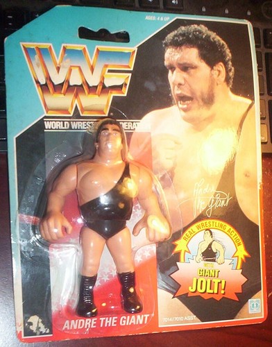 1990 Hasbro WWF Series 1 U.S. Blue Card Andre The ...