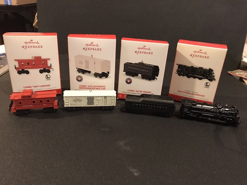 2013 & 2017 Hallmark Keepsake Lionel Christmas Ornaments