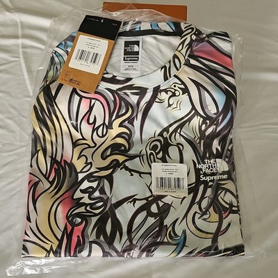 The North Face Supreme TNF Baselayer Top Men's Multicolor Graphic Print XL