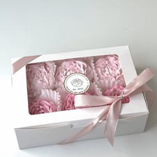 Edible Peonies Flowers Cake Toppers Marshmallow Birthday Wedding Mother Day