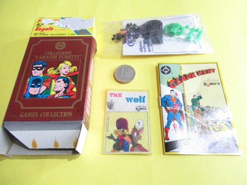 DC COLLECTION GAMES BATMAN SUPERMAN MINI COMICS WARNER BROS GADGET 1979 no Corno