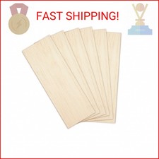 CRAFTIFF Balsa Wood Sheets Unfinished Thin Wood Pieces for Crafts 1/16 Thick 12"