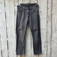 Levis 505 C Mens Jeans Orange Tab Black 28x27 Straight Leg Slim