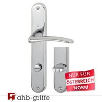 Hoppe TüRgriff Istanbul Langschild Chrom Poliert Wc Din Links Ö-Norm TüRdrüCker
