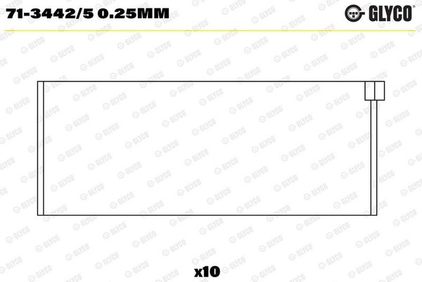 Glyco Pleuellager 71-3442/5 0.25Mm FüR Audi VW-image