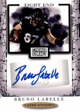 Bruno Labelle RC 2021 SAGE Premier Draft Black Rookie Auto