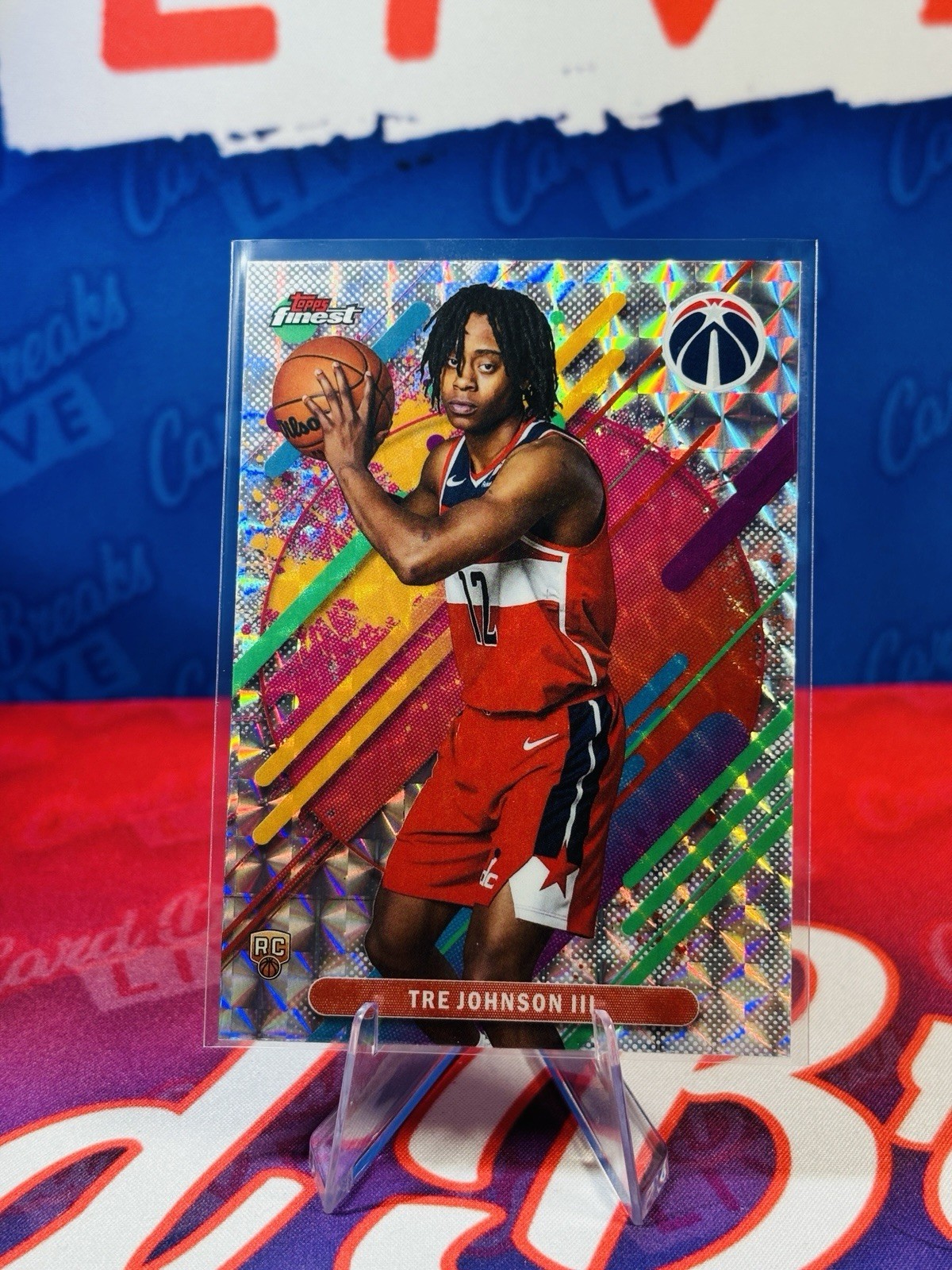2025-26 Topps Finest Tre Johnson RARE 206 Geometric