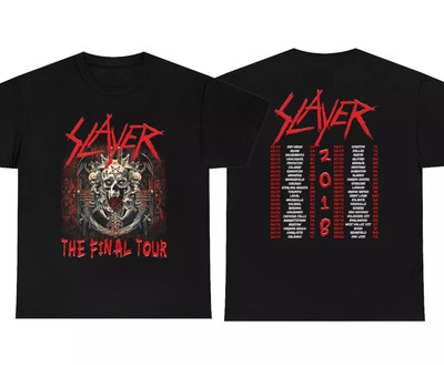 Slayer 2 The Final Tour 2018 Concert T shirt