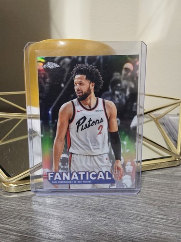 2025 Topps Chrome Cade Cunningham Fanatical SSP Case Hit DETROIT PISTONS FAN-7