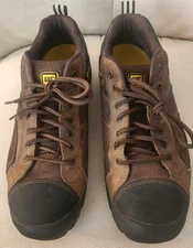 CAT Brown Leather Mens Work Shoes Composite Toe P73706 Sz 11.5 CATERPILLAR