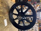 Black Front Mag Wheel Harley Single Disc 9 spoke 3.00x16 25mm Forty Eight Fatboy
