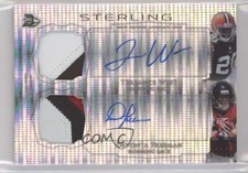 2014 Bowman Sterling /44 Terrance West Devonta Freeman Dual Patch Auto 00ah