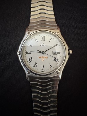 Ebel Classic Wave Vintage Unisexuhr Edelstahl ca. 32,5mm, Ref. 983903, aus 1987
