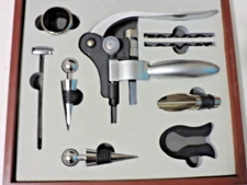 IMounTEK 9-piece Wine Opener Set in Wood Box