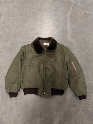 1970s USAF Bomber Flight Jacket Fur Collar Made In USA Size Extra Large Men's