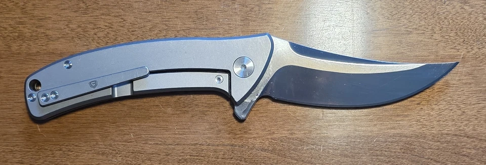 Beefy Bastion Titanium Framelock With A Wicked Trailing Point Blade! - Image 3 of 4