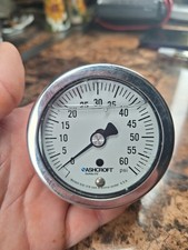 Ashcroft Industrial Duralife Pressure Gauge 0-60PSI