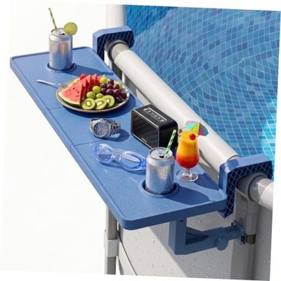 Poolside Bar For Above Ground Pool, Outdoor Pool Bar Table for Above Blue