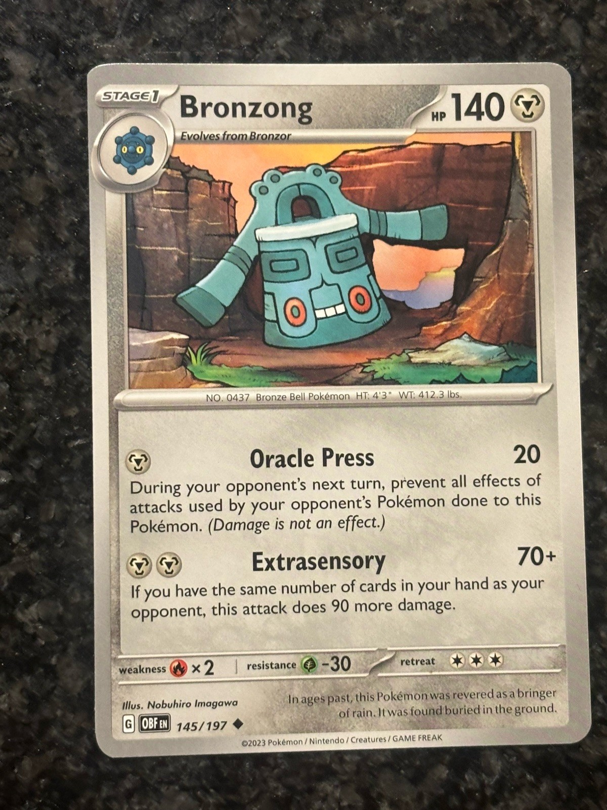 Bronzong - 145/197 - Uncommon - Near Mint Pokemon Card