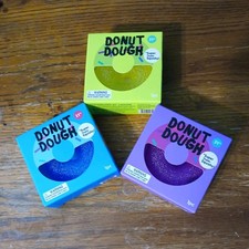 Donut Dough squishy set of 5 blue, green, purple  VIRAL