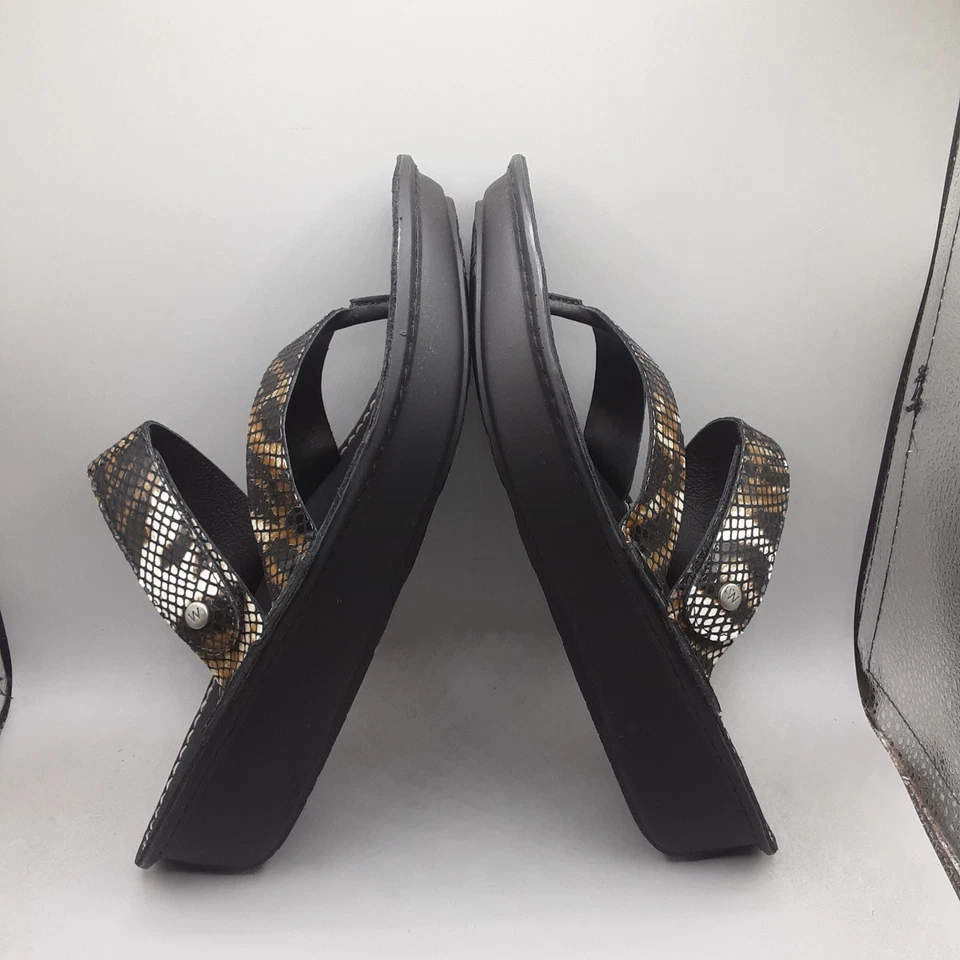 Wolky Tahiti Sandals Women's 9-10M EU41 Congo Suede Bronze Snake Embossed  - Image 4 of 4