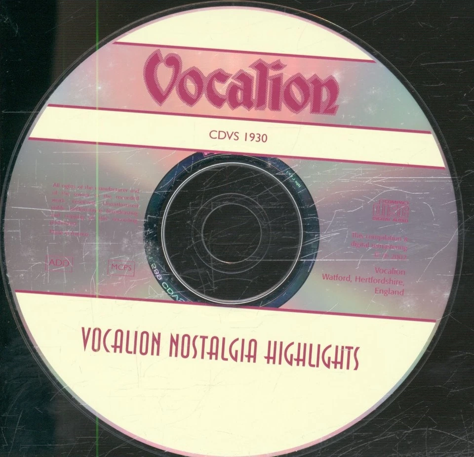 Various Artists Nostalgia Highlights CD UK Vocalion 2002 CDVS1930 - Image 3 of 3