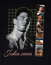 John Cena Shirt Size Medium Kids WWE Wrestling Tee Rare Black Vintage
