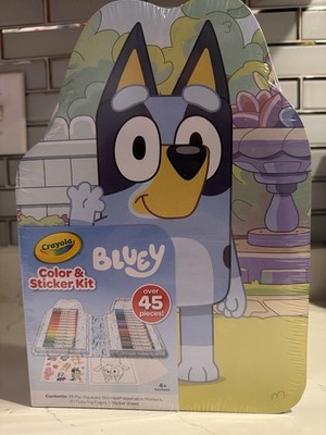 Bluey Crayola Color & Sticker Activity Kit 45+ Pieces Markers Coloring Set NEW
