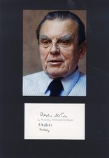 NOBEL PRIZE in LITERATURE 1980 POET Czeslaw Milosz autograph, signed card & moun