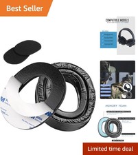 Durable Black Gel Ear Pads Compatible with Peltor Tactical 100/300/500 Earmuffs