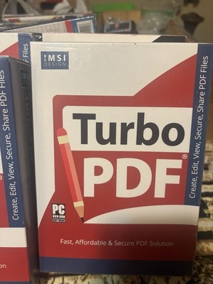 IMSI Design Turbo PDF Computer Software New Sealed DISC Create Edit View Files